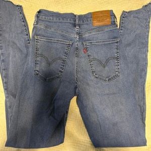 Levi high rise skinny jeans